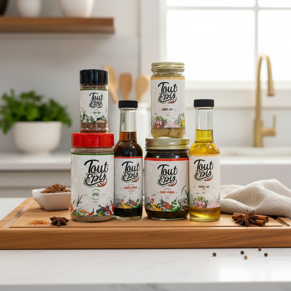 The Island Box – Caribbean spice and infused oil gift set by ToutEpis

Gourmet gift box with organic spices and infused olive oils